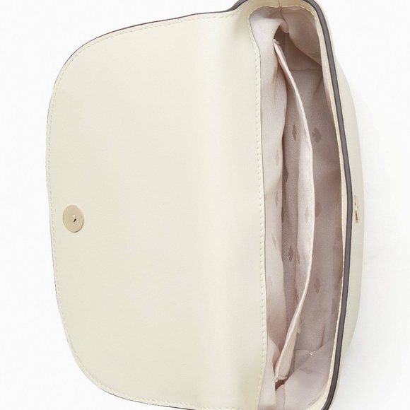 New Kate Spade Emmie Flap Crossbody Leather Buttermilk Glaze - Picture 4 of 4